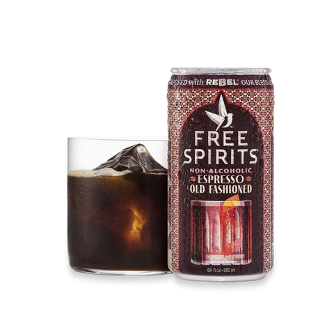 Free Spirits Espresso Old Fashioned Non-Alcoholic Cocktail (250ml 4 pack)