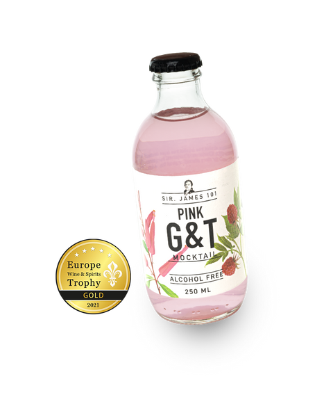 Sir. James 101 0.0% Alcohol-Free Pink G&T 250ml